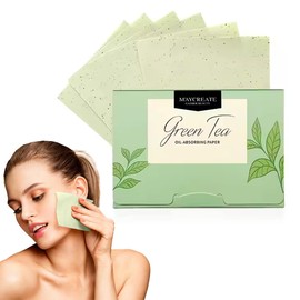 OHREN Blotting Paper Face 400 Pieces - Oil Absorbent Blotting Paper Sheets of Green Tea for Men & Women - Face Oil Control Paper for Matte Skin