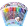 Sirena Set de 16 Plumas para Arte Corporal con Glitter