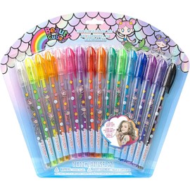 Sirena Set de 16 Plumas para Arte Corporal con Glitter
