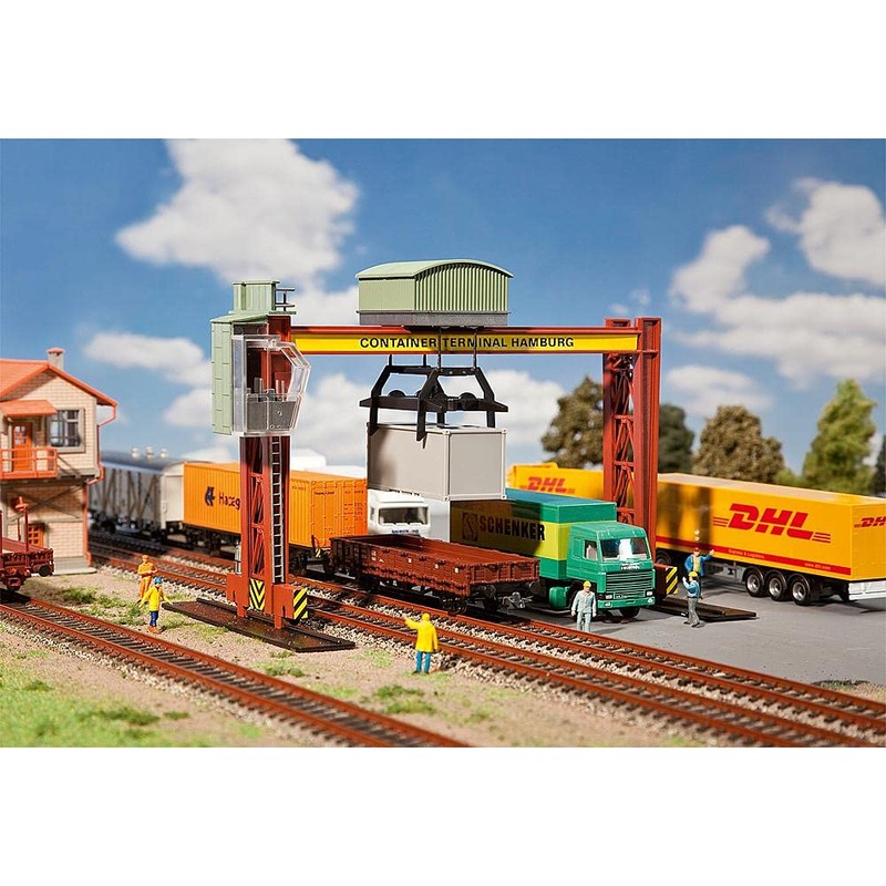 Faller FA131368 Containerbrückenkran Modellbausatz, Zubehör, Mehrfarbig