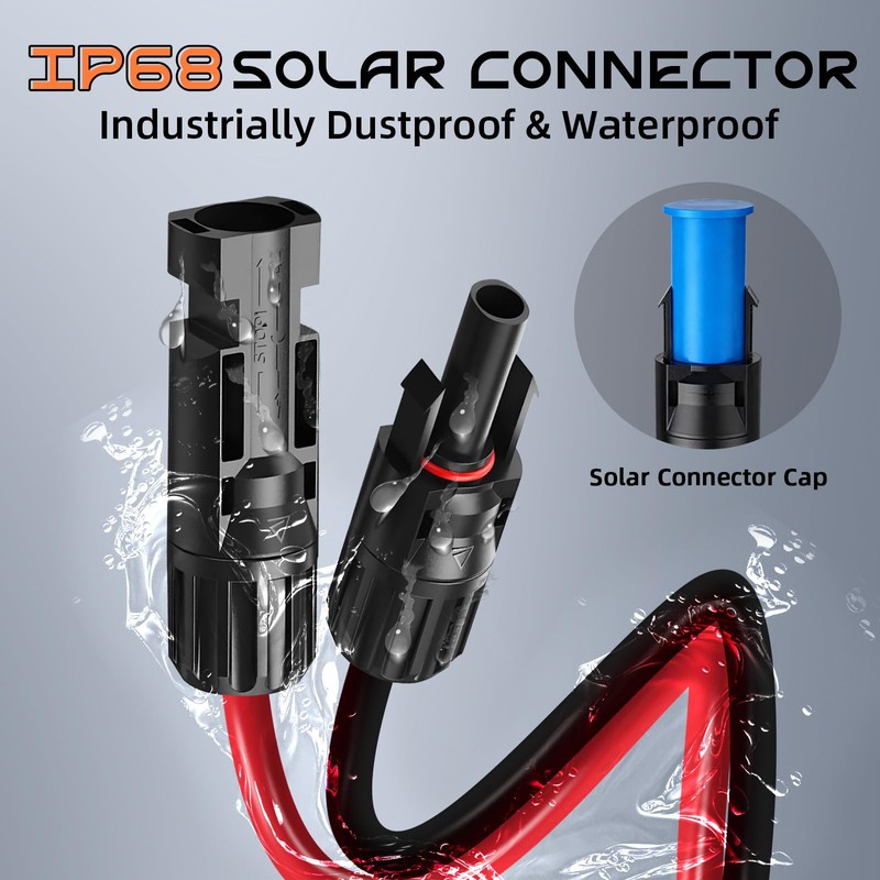 3FT 12AWG Solar to XT60i, Gibbab 3 6 10 16