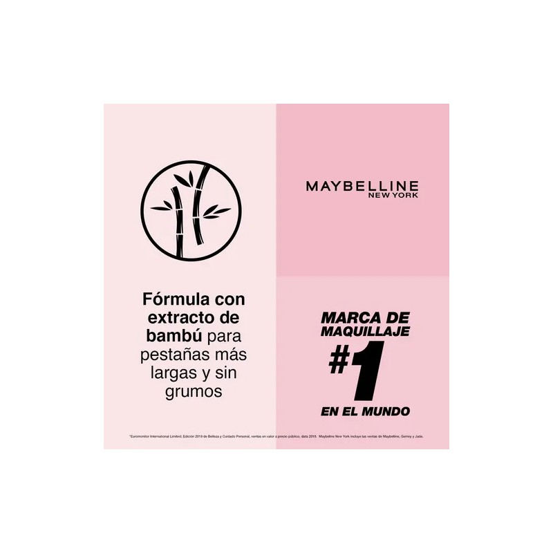 Pestañina Maybelline Sky High Lavable Negro 7.2ml