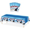 4 Pcs Hockey Tablecloths Hockey Birthday Decorations Hockey Table Cover