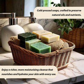 Natural Splash – Natural Handmade Cold Press Soap Bar - Coconut and Oat – Aloe Vera and Collagen - Non-Exfoliating.