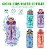 SUPPRUI Children's Drinking Bottle, 600 ml Children's Drinking Bottle with