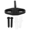 Black Coated Plastic Barn Door Floor Guide Barn Door Hardware