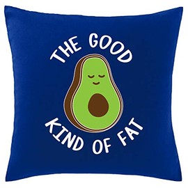 Hippowarehouse The good kind of fat - avocado Printed bedroom accessory cushion cover case 41x41cm
