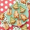 Wilton Non-Stick Christmas Cookie Shapes Pan, 12-Cavity (Gingerbread Man, Tree,