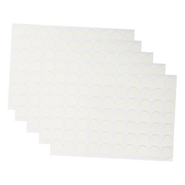 Cinta Doble Cara Transparente Redonda 0.78X0.78In Puntos Adhesivos Removibles Sin Residuos 5 Hojas Para Decoración Manualidades Y Fijación Segura En Hogar Y Oficina
