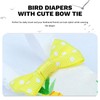 QBLEEV Bird Diaper Flight Suite, Reusable Parrot Nappy Cockatiel Clothes