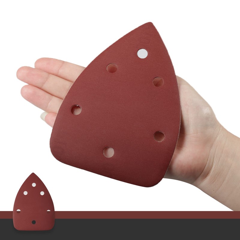 LEONTOOL 30 Pcs Mouse Sandpaper 1000 Grit 6 Hole Hook