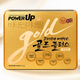 Goryeo Eundan Korea Eundan Vitamin C 1000 Gold Plus Power Up 240 tablets, 1 unit / 고려은단 비타민C 1000 골드플러스 파워업 240정, 1개
