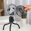 Portable Stroller Fan Handheld LED Night Night USB Rechargeable Multi
