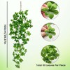 SNAIL GARDEN Artificial Hanging Plants with 2400PCS Flower-Shaped Leaves, 39.3”
