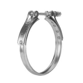 Car Turbocharger Exhaust V Band Clamp 186917 109‑114mm/4.3‑4.5in Replacement for Holset HX52 HX55