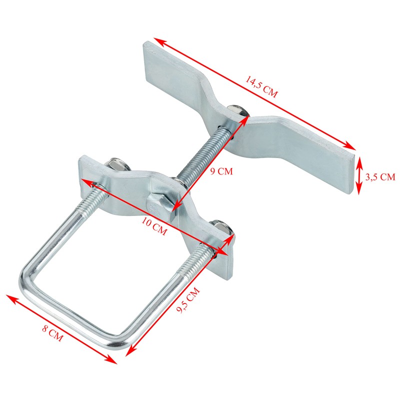 Spare Wheel Holder Trailer for 60 x 60 mm Tube