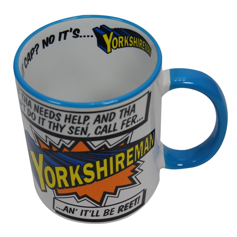 Super Hero Mugs (Yorkshire, Scotland, Manchester, Liverpool, Newcastle, Cornwall, Essex)