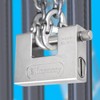 WDFAACK 5 Keys Super Silver Heavy Duty Padlock Lock for