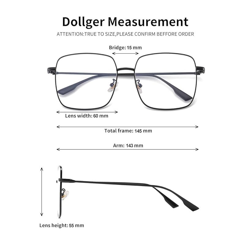 Dollger Blue Light Filter Glasses for Women Men Blue Light