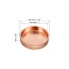sourcing map Copper End Cap Pipe Fitting Welding Connection 25.4