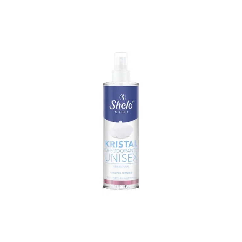 Kristal Desodorante Unisex Shelo Nabel® 265ml. 3 Pack Sin Aroma