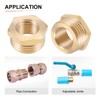 DTGN G1/2 Female x G1/4 Male Brass Pipe Fitting Set