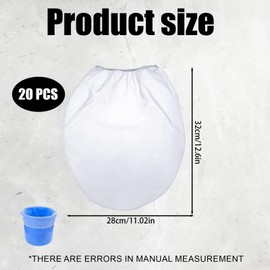 20 Pcs Paint Strainer Bag, Paint Strainer, Paint Filters Strainers 1 Gallon Fine Mesh Filters with Elastic Top for Painting, Gardening & Hydroponics