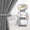 Metal Curtain Holdbacks - Self-Adhesive Curtain Pull Backs, Curtain Hooks