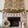 6.5ft Cute Easter Bunny Garland with Wood Beads, Farmhouse Easter