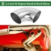 Motoforti 4pcs 90 Degree Mandrel Bend Elbow Car Exhaust Pipe