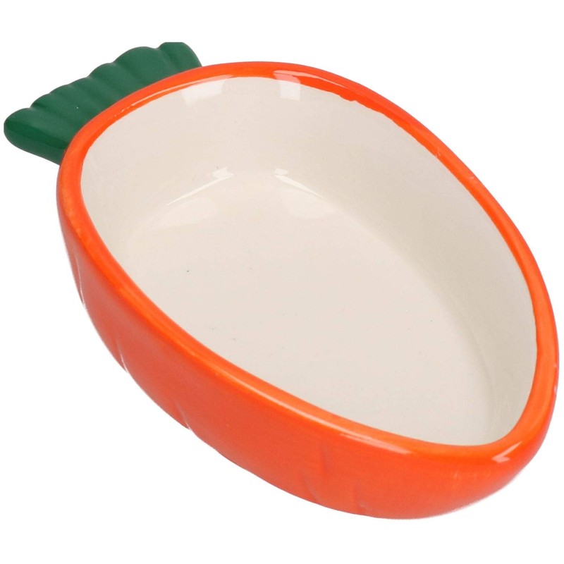 Small Animals Small Lettuce Green Leaf & Carrot Feeding Bowl