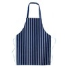 Children's Navy Butcher Stripe Cooking Apron (10-13yrs, Navy)