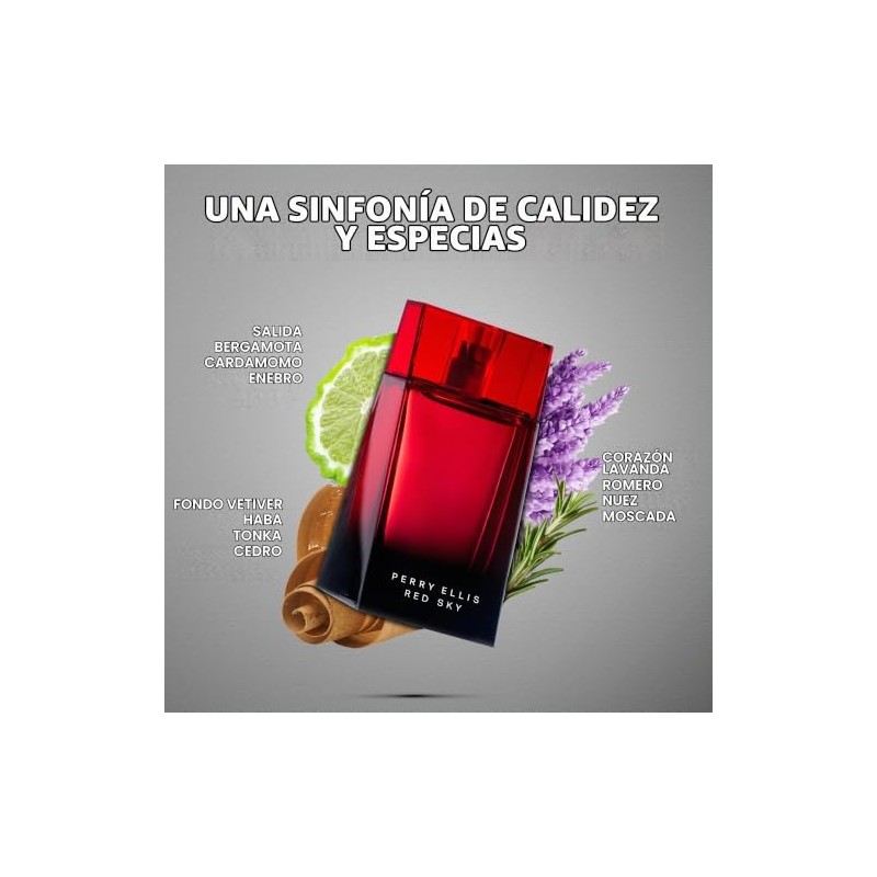 Perry Ellis Red Sky Juego de Regalo 4 Piezas