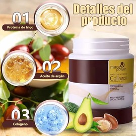 Mascarilla Cabello, 500ml Mascarilla Mgica para el Cabello, Mscara de Queratina para Tratamiento Nutritivo Suave, Cabello Seco y Daado                