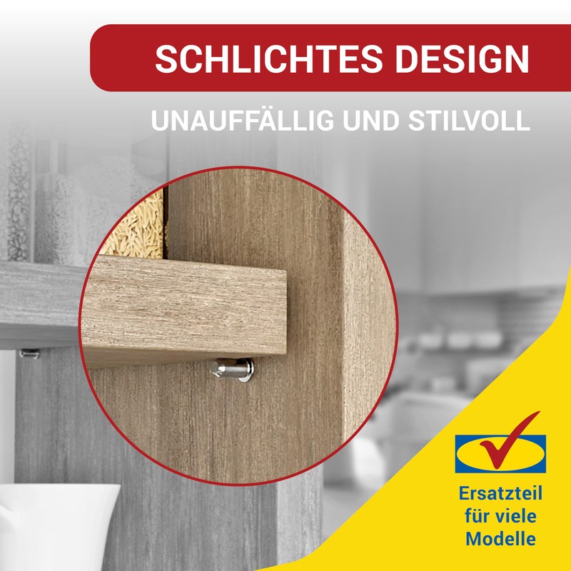 LouMaxx Shelf Support 5 mm Pack of 100 with Ring