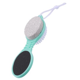 VOCOSTE 1 Pc Multi Purpose 4 in 1 Foot File with Foot Scrubber, Pumice Stone, Foot Rasp and Sand Paper, Removes Dead Skin, Pedicure, Green