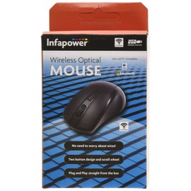 Infapower X205 Wireless Optical Mouse, Black