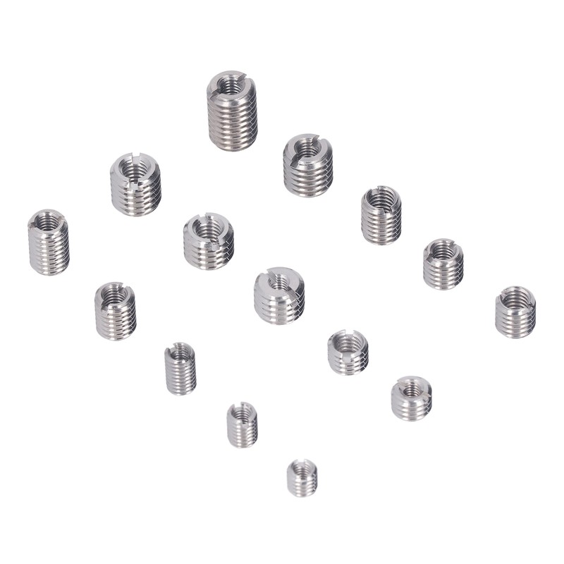 75Pcs Stainless Steel Threaded Inserts Nuts Assortment Tool Kit for