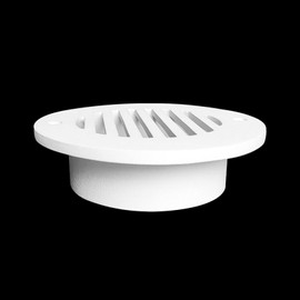 Prima Decorative Round Air Vent Duct Grille 4" (White)