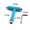 esahpss Blue Muti-Function Portable Skateboard Tools，Skateboard Tool is 14,13,9.7mm with