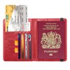 FACATH Passport Holder Cover Travel Wallet Organiser, Passport Case with