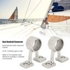 2Pcs Marine Boat Hand Rail Fitting Center Support Bracket Stanchion