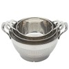 MIU Colander Set w/ Riveted Handles 3Pc Nests Stainless Steel