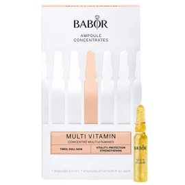 BABOR Multi Vitamin, Serum Ampoules for the Face, with Vitamin E for a Strengthened Skin Barrier, Ampoule Concentrates, 7 x 2 ml