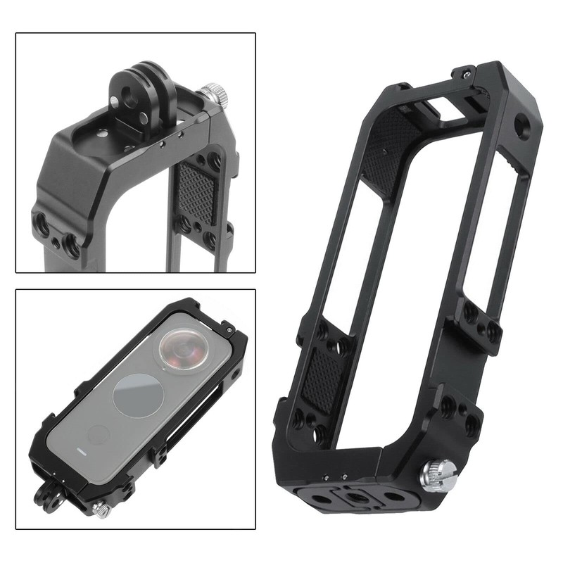Black Protective Cage Frame Mount Accessories Spare Parts for Insta360