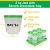 Baby Food Storage Containers w Write What You Want Lids