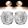 HECASA Pair Headlight w/Bulbs Compatible with Mack CV713 Truck Front