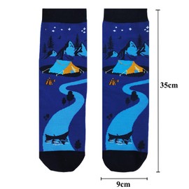 Zemolo Funny Socks Gift for Men, I Would Love Socks, CAMPING