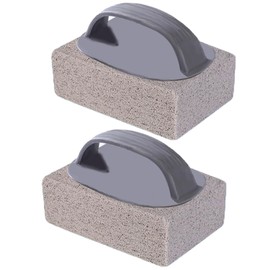 Hand-Held Pools Pumice Stone, 2 PCS Pumice Stone for Cleaning, Pool Cleaning Block with Handle, Pool Pumice Stone for Swimming Pools Spa Cleaning Tiles