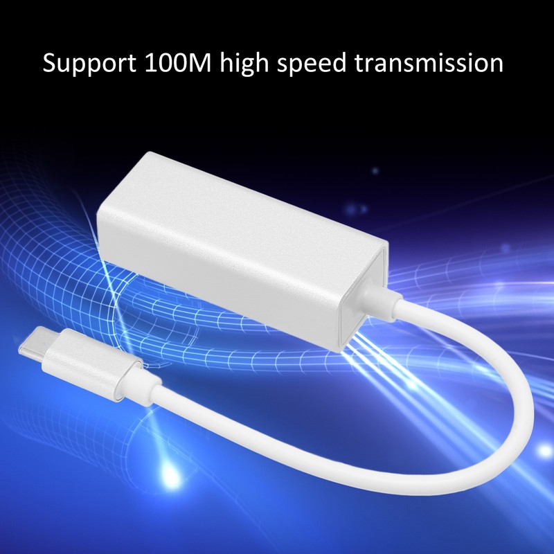 Type C to RJ45 Adapter 100M 1000M Drive Free Hot
